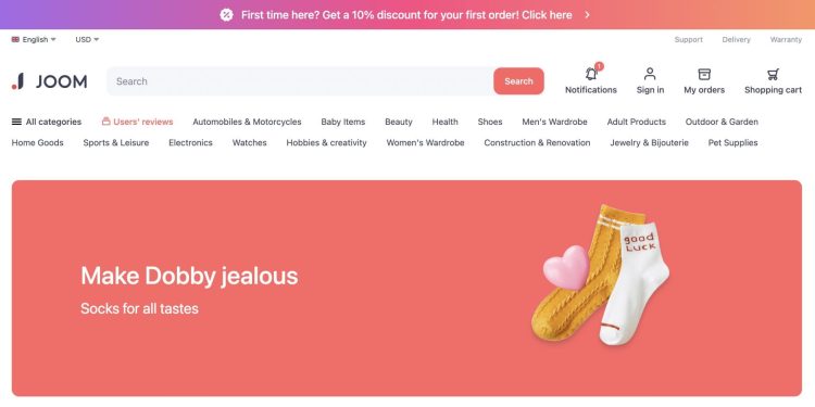 Joom : A New Era Of Shopping Clothing And Accessories