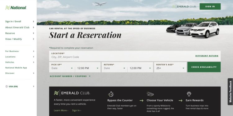 National Car Rental: Fast & Convenient Car Rental In US