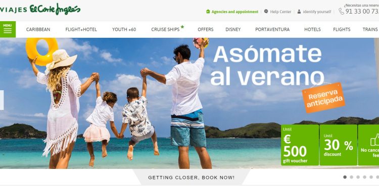 Viajes el Corte Inglés: Offers on trips, flights, hotels