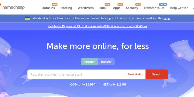 Namecheap : Get Online Today – Great Domains, for Less