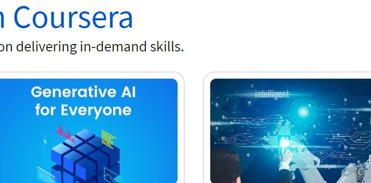 Cousera: New job skills in online courses from industry leaders like Google